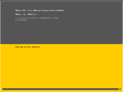 VMware esxi 7.0U2 之基本安装