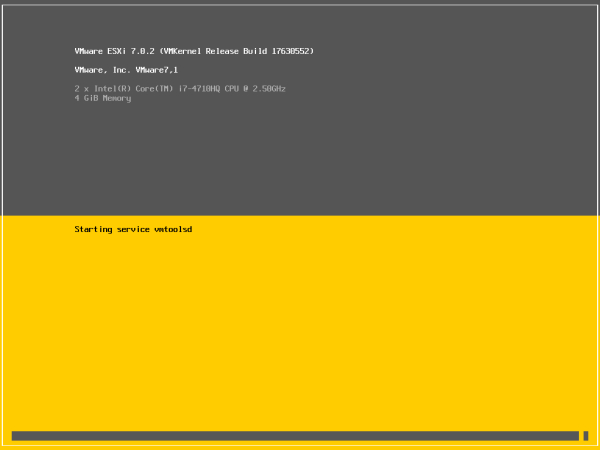 VMware esxi 7.0U2 之基本安装